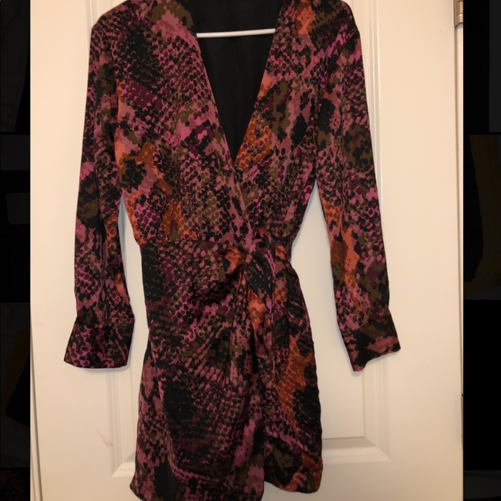 Zara mini wrap dress